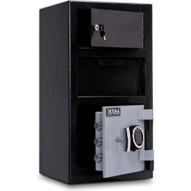 Mesa Safe B-Rate Depository Safe MFL2014E-OLK Front Loading Digital Lock-Keyed Exterior14x14x27-1/4