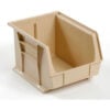 Global Industrial™ Plastic Stack & Hang Bin 8-1/4""W x 10-3/4""L x 7""H Beige