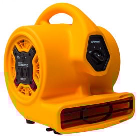XPOWER Multi-Purpose Mini Mighty Air Mover With Built-in Power Outlet 3 Speed 1/5 HP 800 CFM