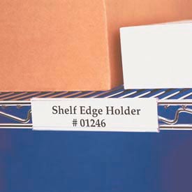 Wire Shelving Label Holder 6"" x 1-5/16"" Clear (25 pcs/pkg)