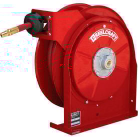 Reelcraft 5635 OLP 3/8""x35' 300 PSI Premium Duty All Steel Spring Retractable Compact Hose Reel