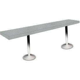 Global Industrial™ Locker Room Bench Plastic Top with Pedestal Legs 36""W x 9-1/2""D x 17""H