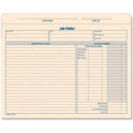 Tops® Job Folder File Jackets 25-3/4"" x 9-1/2"" Manila 20/Pack