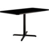 Interion® Breakroom Table 48""L x 30""W x 29""H Black
