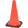 18"" Traffic Cone Non-Reflective Orange W/ Black Base 3 lbs 03-500-05