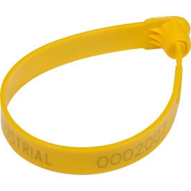 Global Industrial™ Plastic Truck Seal 7-1/2""L 60 Lb. Break Strength Yellow 100/Pack