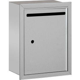 Letter Box 2245AU - 15""W x 6-3/4""D x 19""H Standard Recessed Mounted Aluminum USPS Access