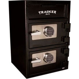 Tracker Safe Deposit Safe - DS302020DD-ESR - Two Compartment Electronic Lock - 20 x 20 x 30 - Black