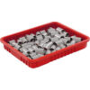 Global Industrial™ Plastic Dividable Grid Container - DG93030 22-1/2""L x 17-1/2""W x 3""H Red