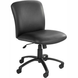 Big & Tall Mid Back Chair Black Vinyl