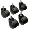 Interion® 50mm Casters w/Barrel 5 Per Set