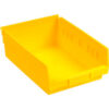 Akro-Mils Plastic Nesting Storage Shelf Bin 30158 - 8-3/8""W x 17-7/8""L x 4""H Yellow