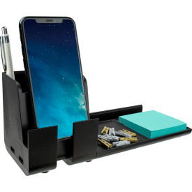 Bostitch Office Konnect™ Desk Organizer Power Base with Phone Stand Black