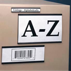 Magnetic ""C"" Channel Label Holder 3/4""H x 3""L (25 pcs/pkg)