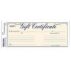 Rediform® Gift Certificates with Envelopes 2-Part Carbonless Blue 8-1/2"" x 3-5/8"" 25/Pack