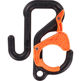 Ergodyne® 3178 Locking Bucket Hook w/ Tethering Point Single 2"" 40 lb. Cap. Black & Orange