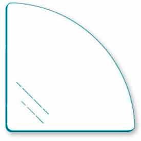 Tempered 12"" Quarter Round Glass For Cubbies