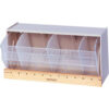 Quantum Dividable Tip Out Bin QTB410 11-7/8 x 5-1/4 x 5-15/16 Ivory