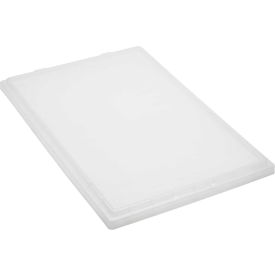 Quantum Storage Genuine Stack & Nest Tote Clear Lid Polyprolylene 29-1/2""L x 19-1/2""W x 1""H