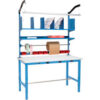 Global Industrial™ Packing Workbench W/Riser Kit & Power Apron Laminate Safety Edge 72""Wx36""D