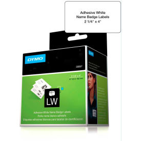 DYMO® LW Name Badge Labels 2 1/4"" x 4"" Black on White