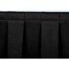 8'L Box-Pleat Skirting for 24""H Stage - Black