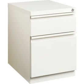 Hirsh Industries®20"" Deep Mobile Pedestal Box/File - White