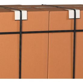 Light Duty Strapping Protectors 6""L x 2""H x 2""D x 0.120"" Thick White Pack of 800
