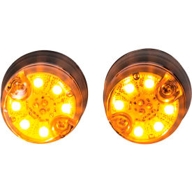Buyers 25 Foot Amber Push-On Hidden Strobe Kit With In-Line Flashers With 6 LED - 8891326
