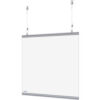 Global Industrial Hanging Cashier Shield 28""W x 22""H 2/Pack