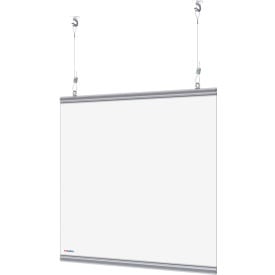 Global Industrial™ Hanging Cashier Shield 28""W x 22""H 2/Pack