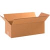 Global Industrial™ Long Cardboard Corrugated Boxes 18""L x 8""W x 6""H Kraft