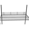 Nexel® Black Epoxy Wire Ledge 48""W x 4""H