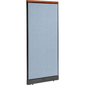 Interion® Deluxe Electric Office Partition Panel 36-1/4""W x 101-1/2""H Blue