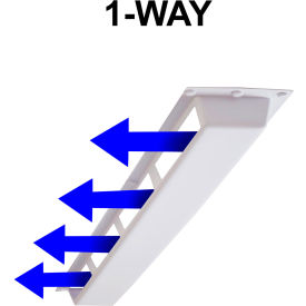 Commercial 1-Way Air Deflector Cover for 4 Ft. Linear Diffuser