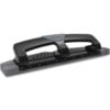 Swingline® 12-Sheet SmartTouch Three-Hole Punch 9/32"" Holes Black/Gray