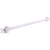 Econoco Pipeline 41 in. W x 1.25 in. H Gloss White Hangbar for Garment Rack