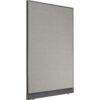 Interion® Office Partition Panel with Pass-Thru Cable 48-1/4""W x 76""H Gray