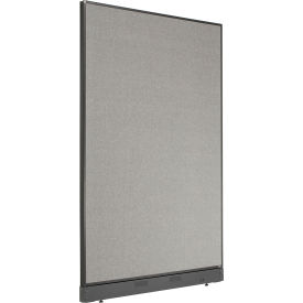 Interion® Office Partition Panel with Pass-Thru Cable 48-1/4""W x 76""H Gray