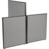 Interion® Low-High 3 Way For Two 60"" Low Panel