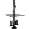 Global Industrial™ 81""H Floor Mount Orbit Computer Kiosk with VESA Mount & Power Outlet Black