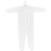 Global Industrial™ Disposable Polypropylene Coverall Elastic Hood & Boots WHT Med 25/Case