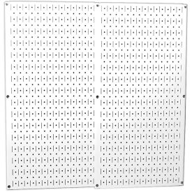 Wall Control Pegboard Pack- 2 Panels White Metal 32"" X 32"" X 3/4""