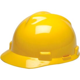 MSA V-Gard® Hard Hats Front Brim Fas-Trac® Suspension Yellow 475360