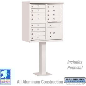 Cluster Box Unit 12 A Size Doors Type II White USPS Access