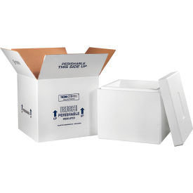 Foam Insulated Shipping Kit 16-3/4""L x 16-3/4""W x 15""H White