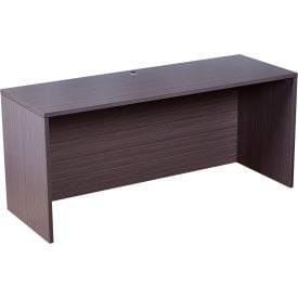 Boss Wooden Credenza Desk Shell - 71""W x 24""D - Driftwood