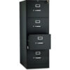 HON® 510 Series Four-Drawer Full-Suspension File Legal 18.25""W x 25""D x 52""H Black