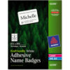 Avery® EcoFriendly Name Badge Labels 2-1/3"" x 3-3/8 White 160/Box