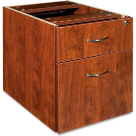 Lorell® Hanging Pedestal - 16""W x 22""D x 19""H - Cherry - Essentials Series